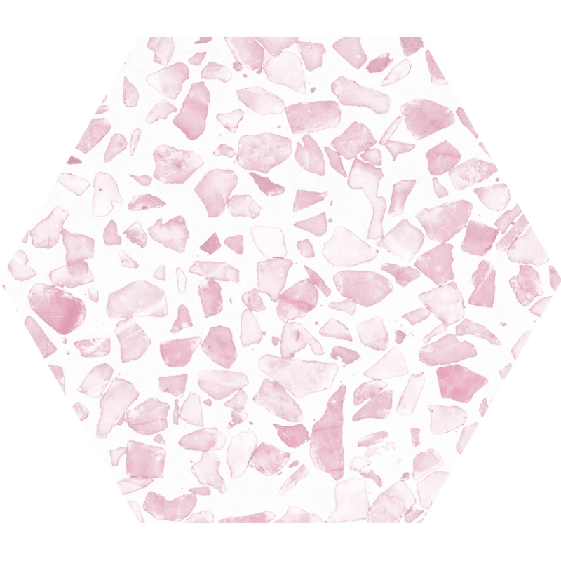 Porcelánico hexagonal RIAZZA HEX PINK 1ª 23.2x26.7