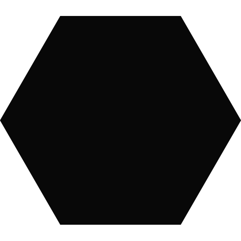 Porcelánico hexagonal HEXA ELEMENT NEGRO MATE 1ª 23x27